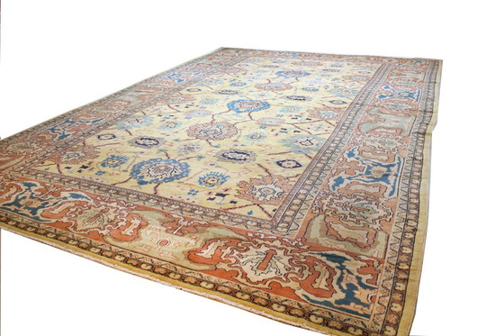 Image 1 of Original Hand-Knotted Persian Carpet Mahalat Fine Xxl Size 595 X 386 Cm Top Condition