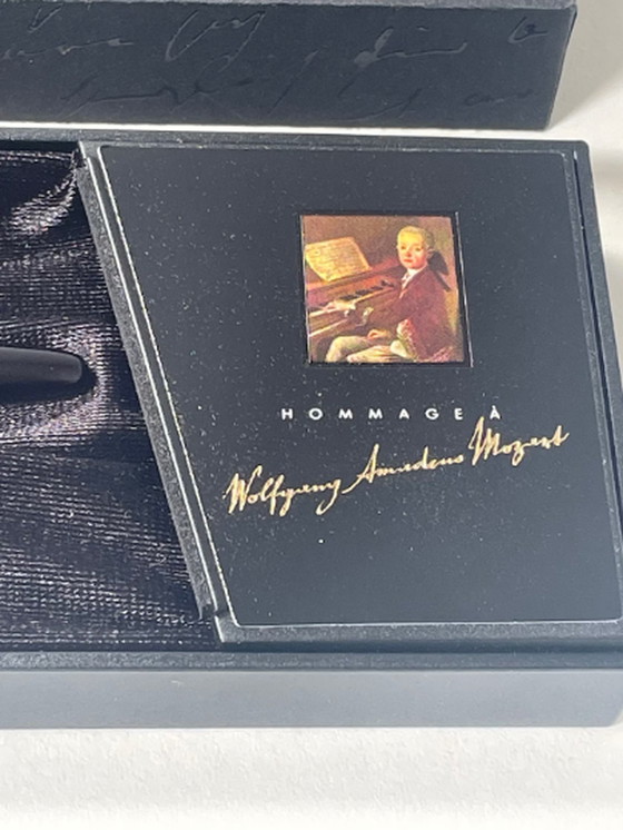 Image 1 of Mont Blanc - Hommage a Mozart - Stylo plume modèle 114 - Original, avec papiers et boîte cadeau - 14k