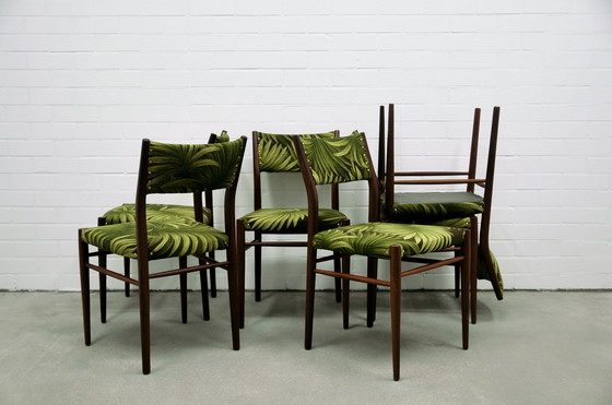 Image 1 of x6 teak chairs palm trees