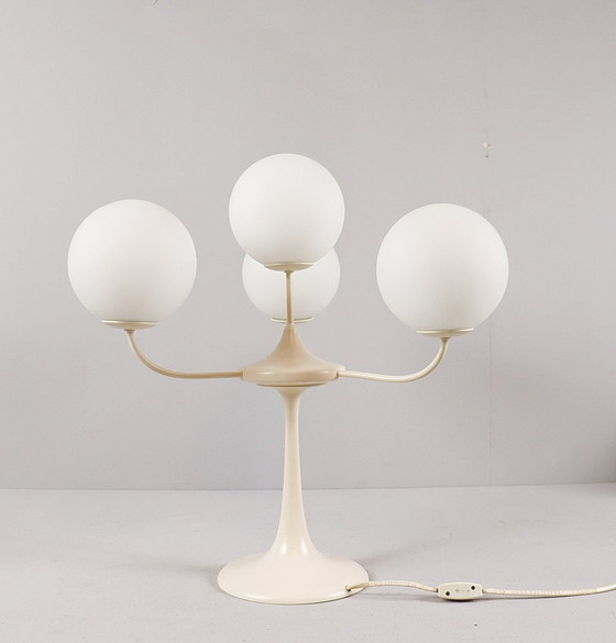 Image 1 of  Sputnik table lamp, by Eva Renee Nele and Max Bill for Temde, Switzerland, 1960s