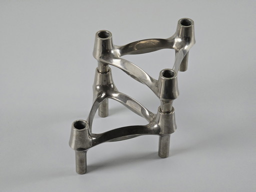 Vintage Brutalist Mid Century Bmf Nagel Candle Holders