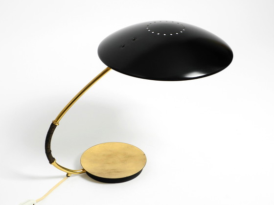 Image 1 of Large Mid Century Modern Table Lamp By Christian Dell For Kaiser Leuchten Model 6787 In Black