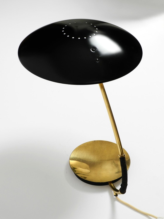 Image 1 of Large Mid Century Modern Table Lamp By Christian Dell For Kaiser Leuchten Model 6787 In Black