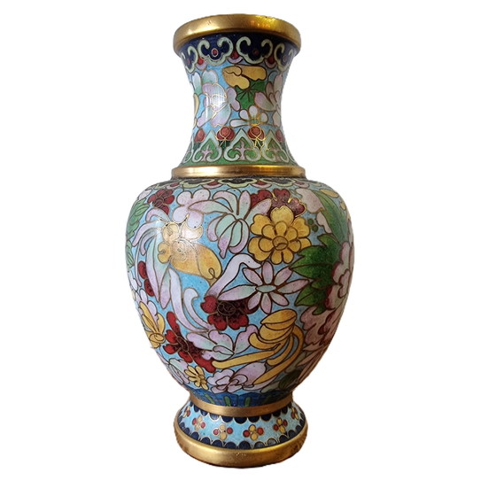 Image 1 of Vase en cloisonné chinois