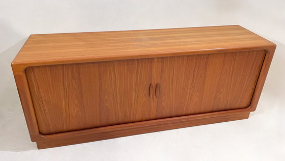 Image 1 of Credenza di metà secolo con ante a tamburo, Dyrlund - Danimarca - anni '60