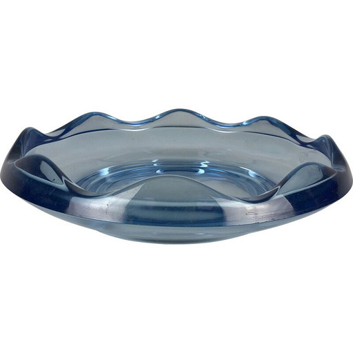 Vintage glass bowl by Rudolf Jurnikl, Czechoslovakia 1960s