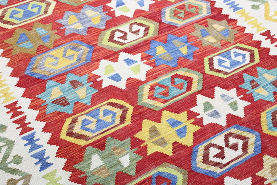 Image 1 of Original Old Style Kelim Afghan 294 X 205 Cm Top Condition