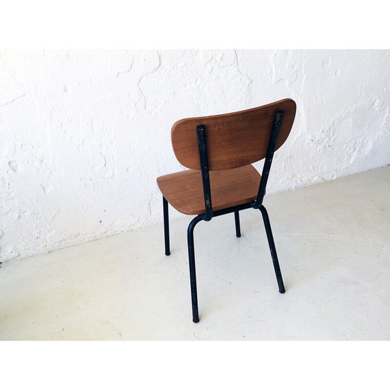 Image 1 of Vintage industrial wooden chair, Netherlands 1960