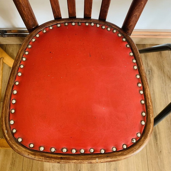 Image 1 of Set of 4 mismatched vintage chairs