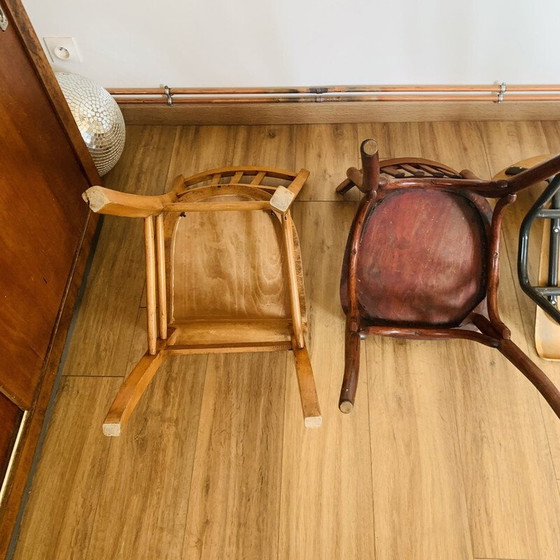 Image 1 of Set of 4 mismatched vintage chairs