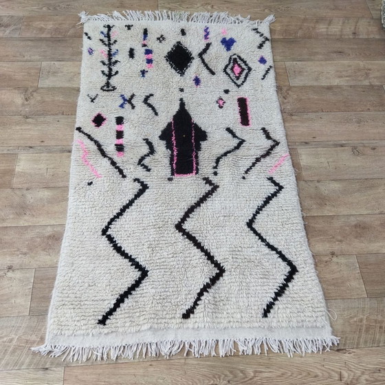 Image 1 of Klein Handgemaakt Marokkaans Berbertapijt - Small Handmade Moroccan Berber Carpet