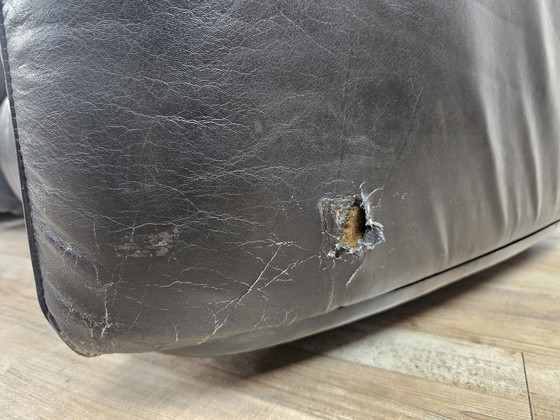 Image 1 of 'Piumotto' Leather Armchairs By Arrigo Arrigoni For Busnelli