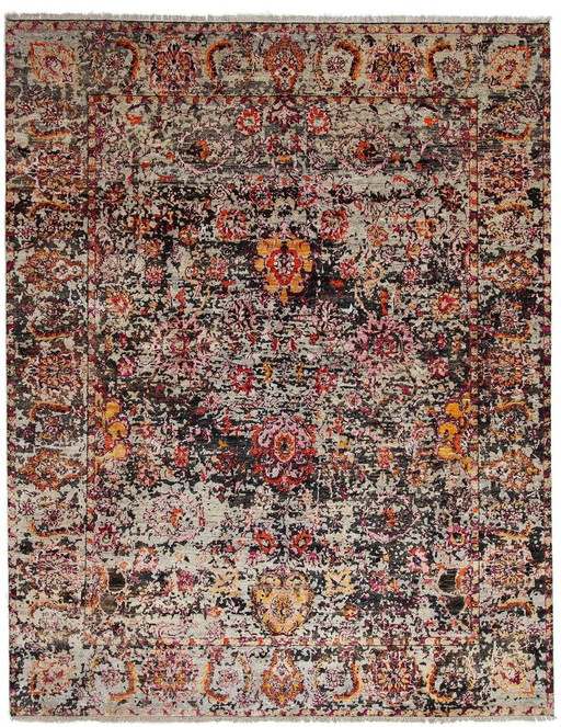 Nueva alfombra de diseño hecha a mano - Colección Signature - 100 % seda - Puro lujo