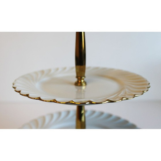 Image 1 of Vintage 3 tier server in Limoges porcelain by Haviland