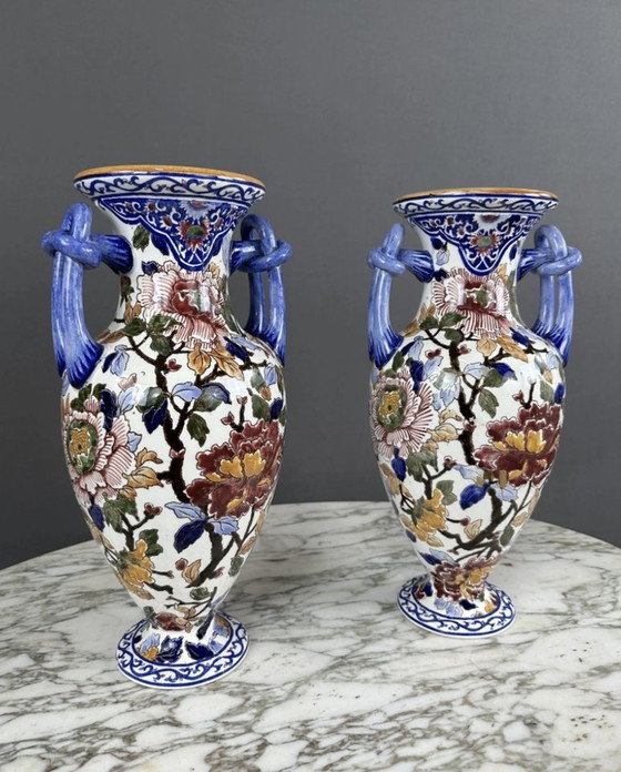 Image 1 of Pair De Vases Gien