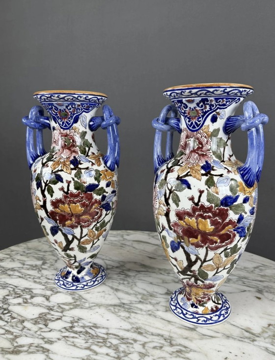 Image 1 of Pair De Vases Gien