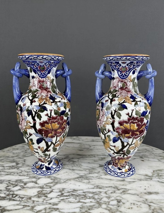 Image 1 of Pair De Vases Gien