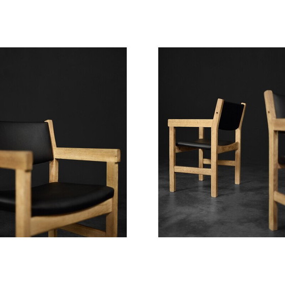 Image 1 of Set of 4 vintage Danish oakwood armchairs by Hans J. Wegner for Getama, 1960s