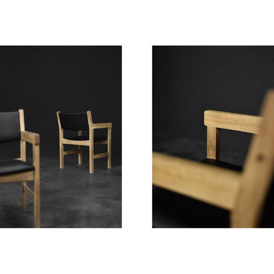 Image 1 of Set of 4 vintage Danish oakwood armchairs by Hans J. Wegner for Getama, 1960s