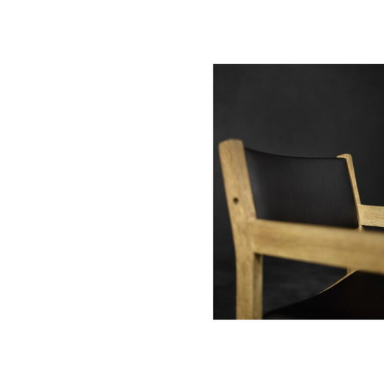 Image 1 of Set of 4 vintage Danish oakwood armchairs by Hans J. Wegner for Getama, 1960s
