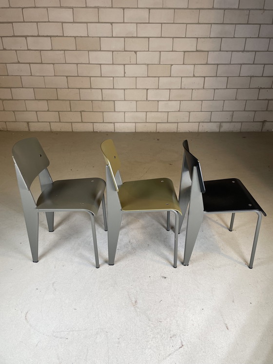 Image 1 of 6X Vitra Standard Chair By Jean Prouvé