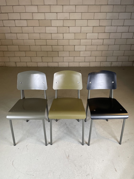 Image 1 of 6X Vitra Standard Chair By Jean Prouvé