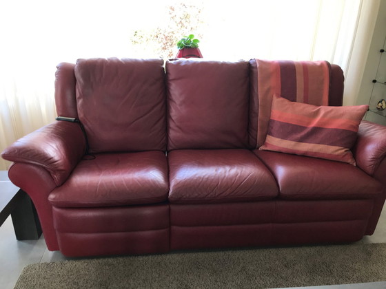 Image 1 of Natuzzi 3-seater sofa & 2 armchairs