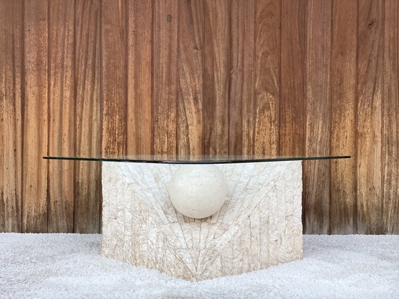 Image 1 of Table basse vintage en mactanstone