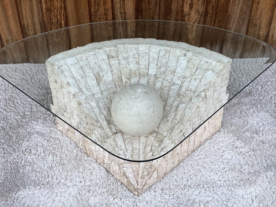 Image 1 of Vintage mactanstone coffee table