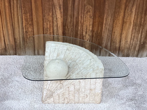 Vintage mactanstone coffee table