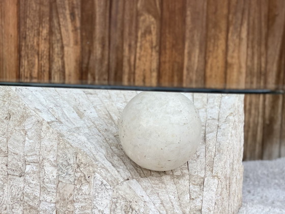 Image 1 of Table basse vintage en mactanstone