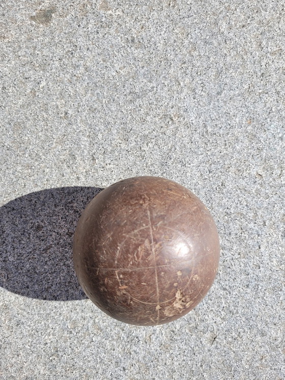 Image 1 of Scatola decorativa vintage con articoli per sport con la palla