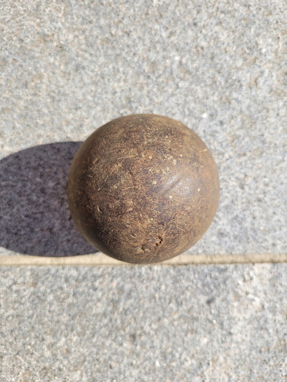 Image 1 of Scatola decorativa vintage con articoli per sport con la palla