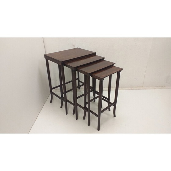 Image 1 of Vintage wooden nesting tables by Thonet, 1900