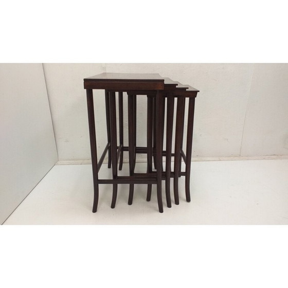 Image 1 of Vintage wooden nesting tables by Thonet, 1900