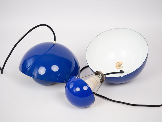 Image 1 of Pair of 2 Danish Vintage Pendant Lamps Flowerpot by Verner Panton, Louis Poulsen, 1968