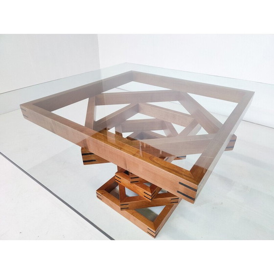 Image 1 of Mid century "Metaphora" coffee table by Massimo et Lella Vignelli for Martinelli Luce