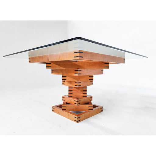 Mid century "Metaphora" coffee table by Massimo et Lella Vignelli for Martinelli Luce