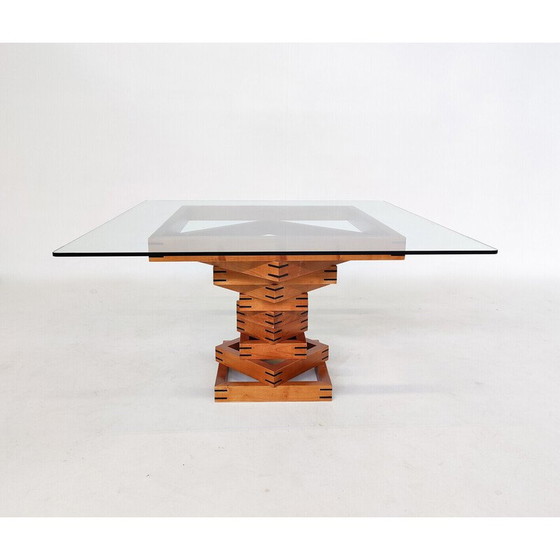 Image 1 of Mid century "Metaphora" coffee table by Massimo et Lella Vignelli for Martinelli Luce