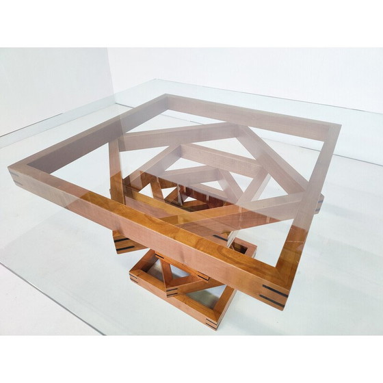 Image 1 of Mid century "Metaphora" coffee table by Massimo et Lella Vignelli for Martinelli Luce