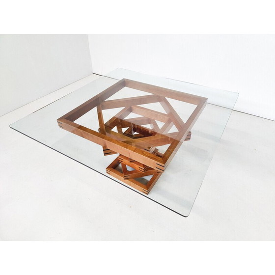 Image 1 of Mid century "Metaphora" coffee table by Massimo et Lella Vignelli for Martinelli Luce