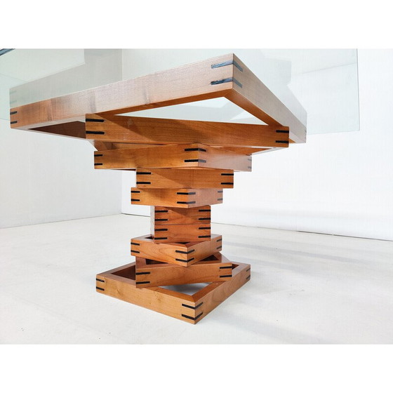 Image 1 of Mid century "Metaphora" coffee table by Massimo et Lella Vignelli for Martinelli Luce