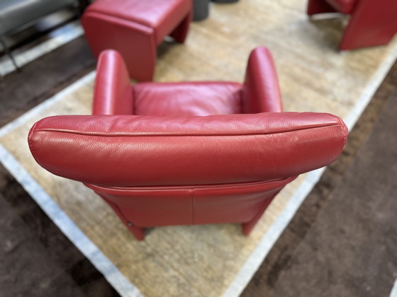 Image 1 of Jori Corbo armchair red Cherry leather