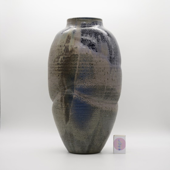 Image 1 of Studio Ceramic Raku Swiss Potter Danny Achermann vase