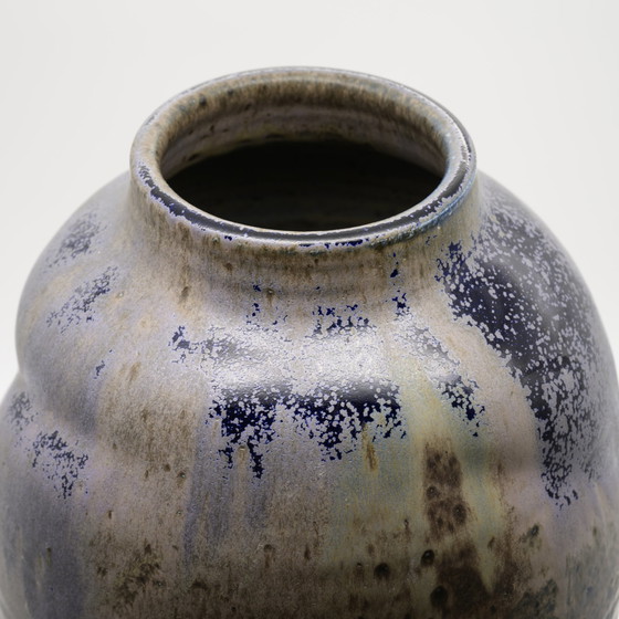 Image 1 of Studio Ceramic Raku Swiss Potter Danny Achermann vase