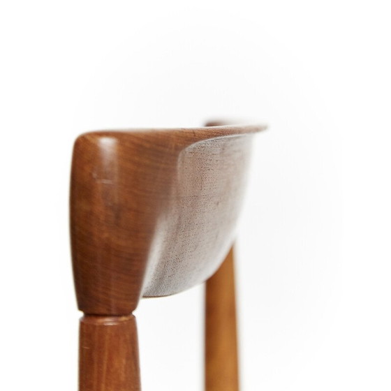 Set di 4 sedie da pranzo vintage in teak massello e corda di carta di Harry W.Klein per Bramin, Danimarca (photo 11 of 12)