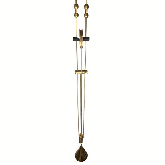 Image 1 of Diabolo Counterweight Pendant Lamp In Patinated Brass From Sische