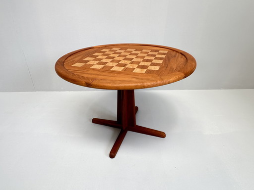 Danish Teak Chess Table By Pedersen & Hansen For Viby J, 1960S