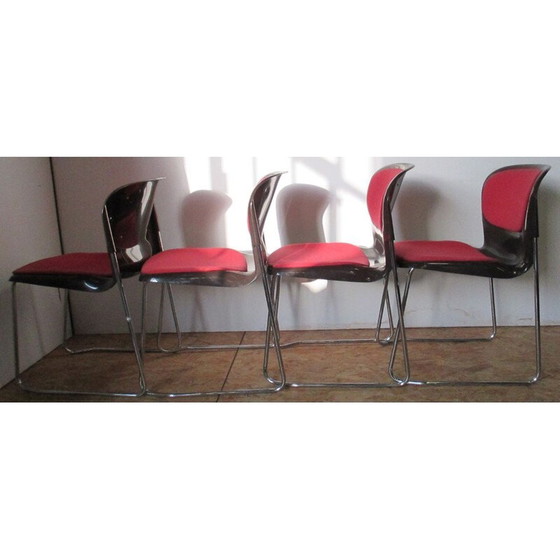 Image 1 of Set di 4 sedie vintage SM400 di Drabert, anni '80
