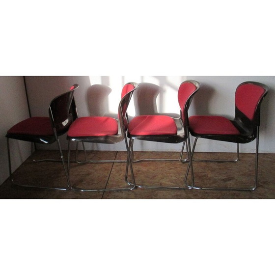 Image 1 of Set di 4 sedie vintage SM400 di Drabert, anni '80